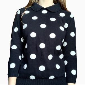 Polka dot polka dot sweater 🖤